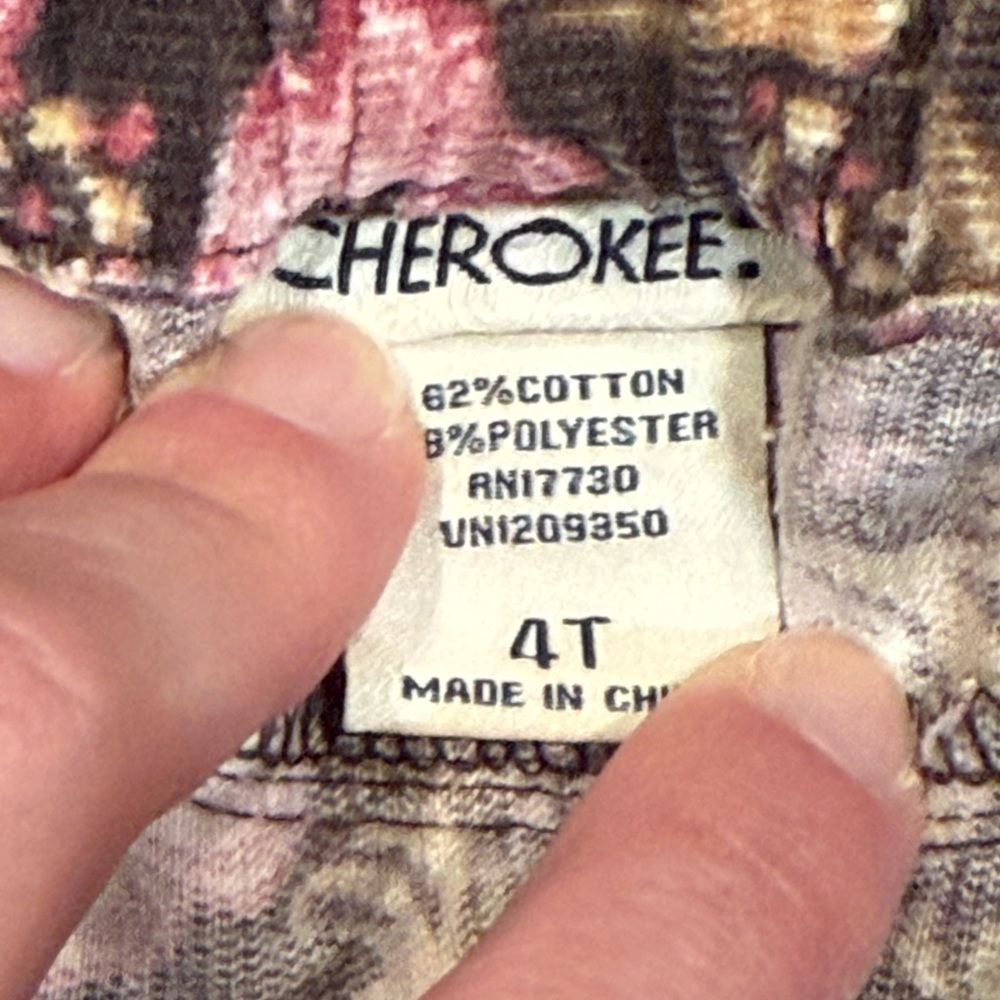 Cherokee corduroy skirt with floral pattern - Picture 4 of 4